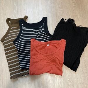 Uniqlo summer clothing bundle sleeveless shirts